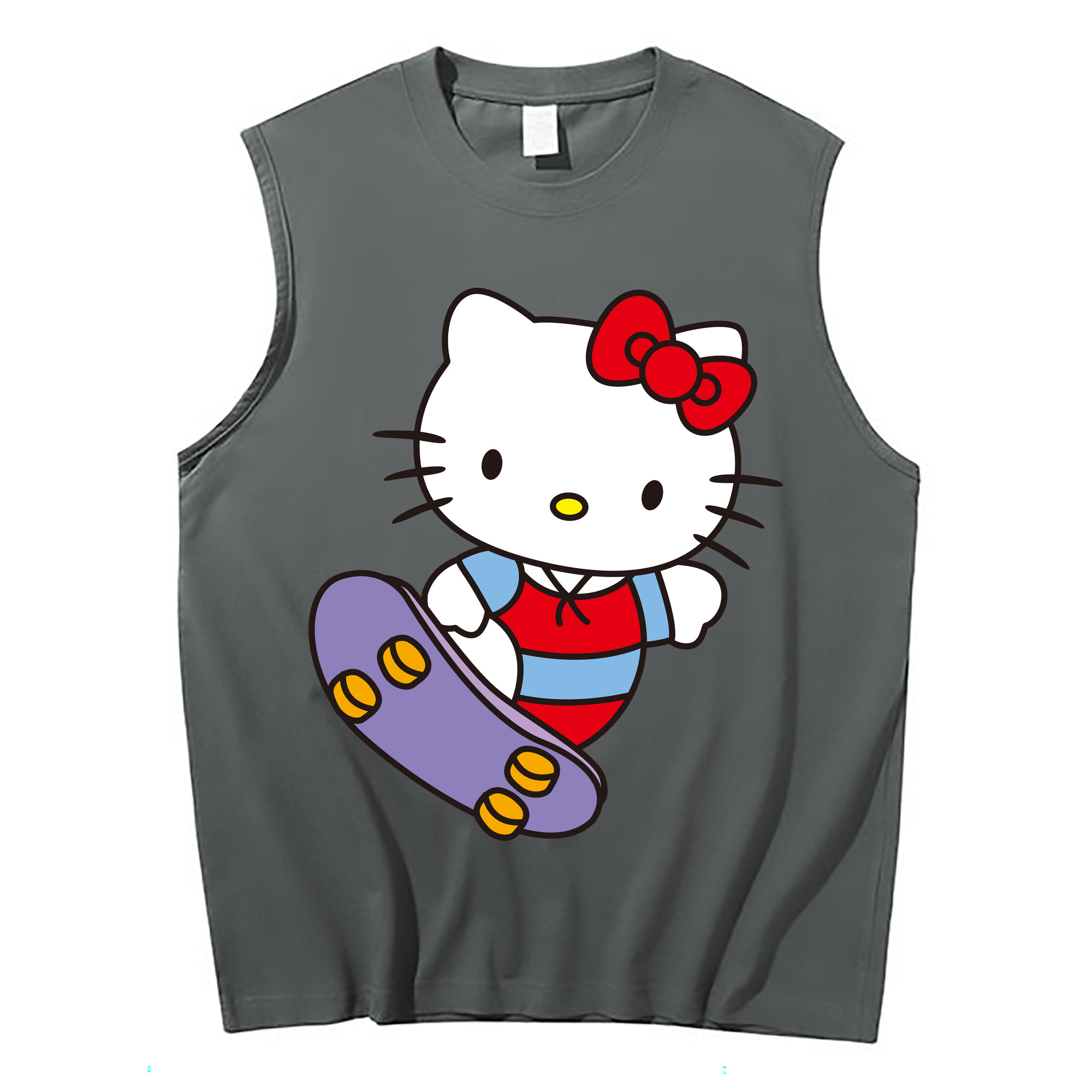 （画像用） Hello Kitty ハローキティ コットン100％タンクトップ（フロントプリント）